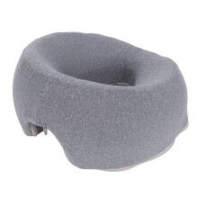 2PCS Memory Foam Face Down Pillow with Ergonomic Zoned Support and Breathable Face Cushion for Salon Massage Beds Grey