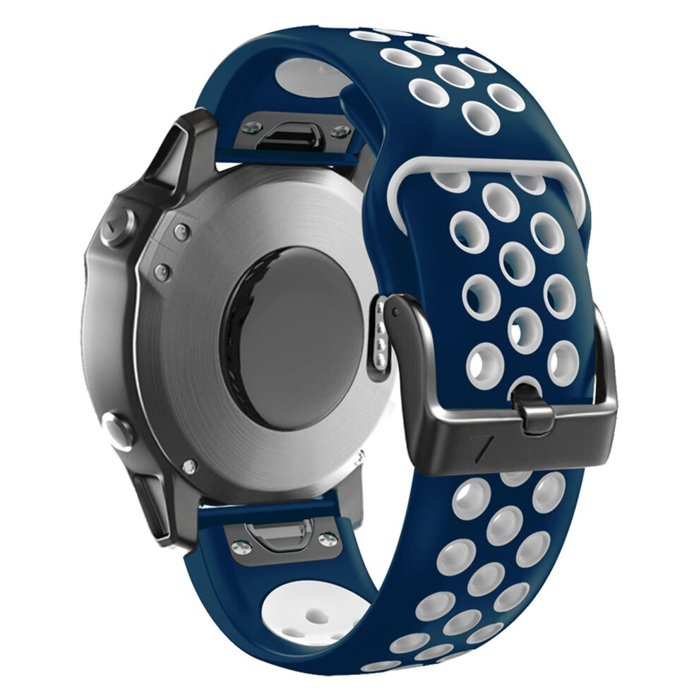 26 22Mm Colorful Silicone Watchband Strap Compatible With Fenix 6X Pro, Fenix 5X Plus, Forerunner 935 945 Quick Release 9094768462805