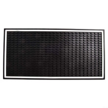 Silicone AntiSlip Bar Mat For Countertop, Coffee Maker And Glass Cup, 15 x 30 cm SpillResistant Drainage, QuickDrying