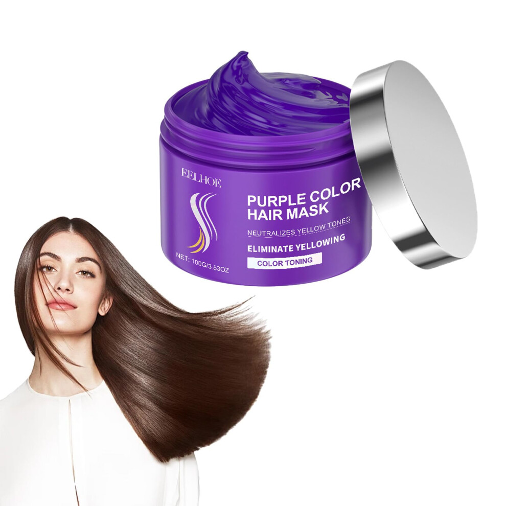 Purple Hair Mask Keratin Treatment For Blonde Hair, Repairs And Conditions, Dual Pack Value