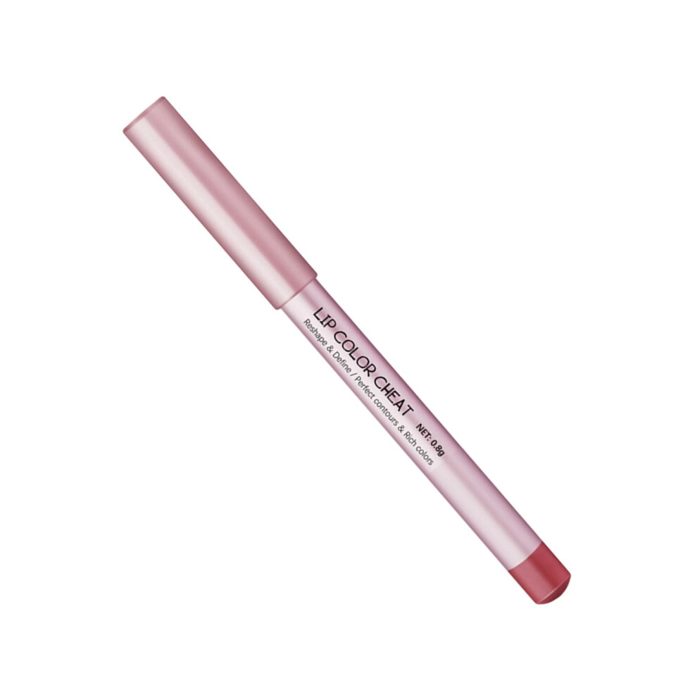 Lip Liner Pencil and Multicolor Lipstick Set with Smooth Creamy Texture Long Lasting 2 in 1