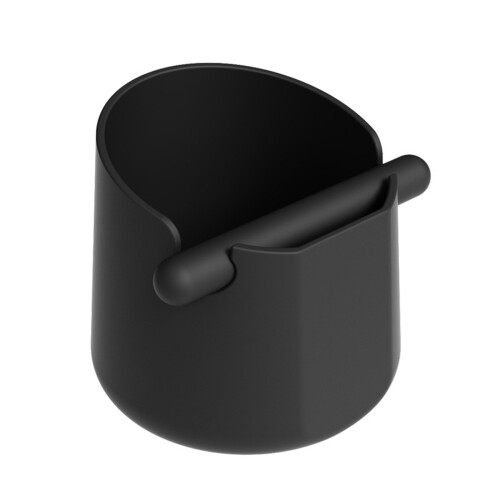 Silicone Coffee Grounds Collector Storage Bucket Espresso-Black