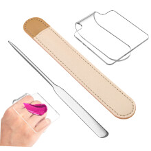 Makeup Mixing Palette with Spatula and Pouch for Precise Shade Blending and Professional Use