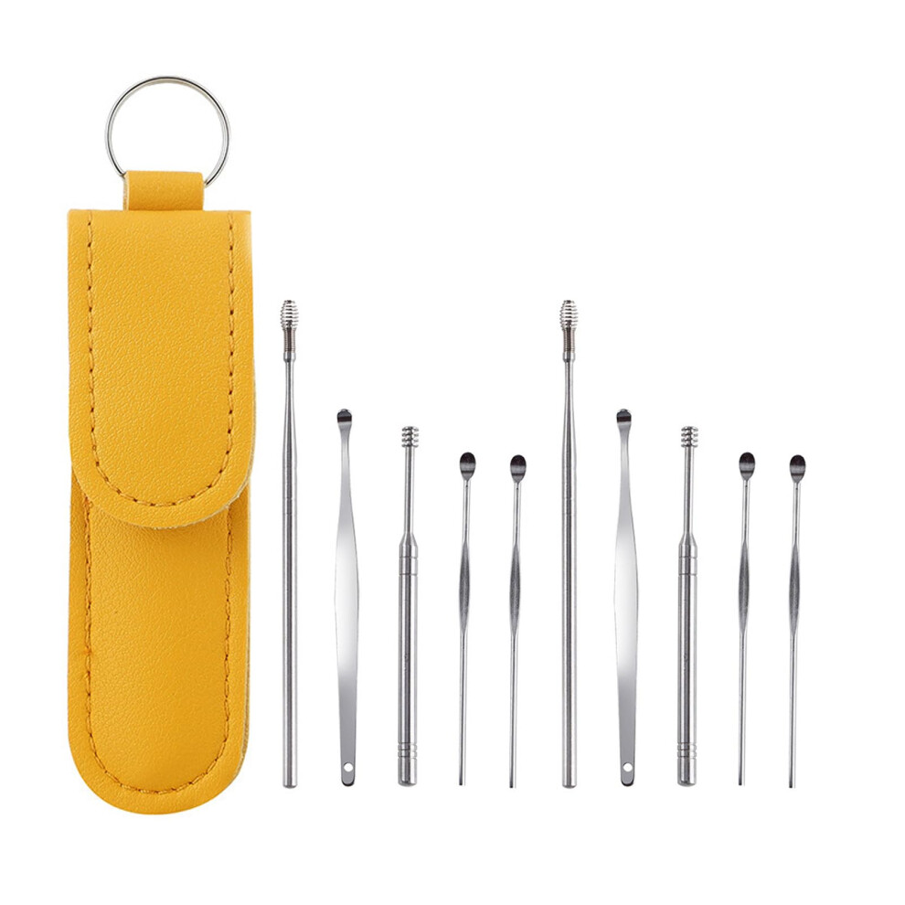 Earwax Removal Kit for Adults and Kids, 10 Piece Ear Cleaning Tools with Multiple Tip Shapes