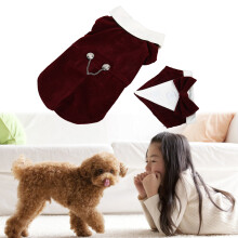 Lavanderia elegante per animali vestito da matrimonio rosso jujube con fiocco in velluto cordato da uomo