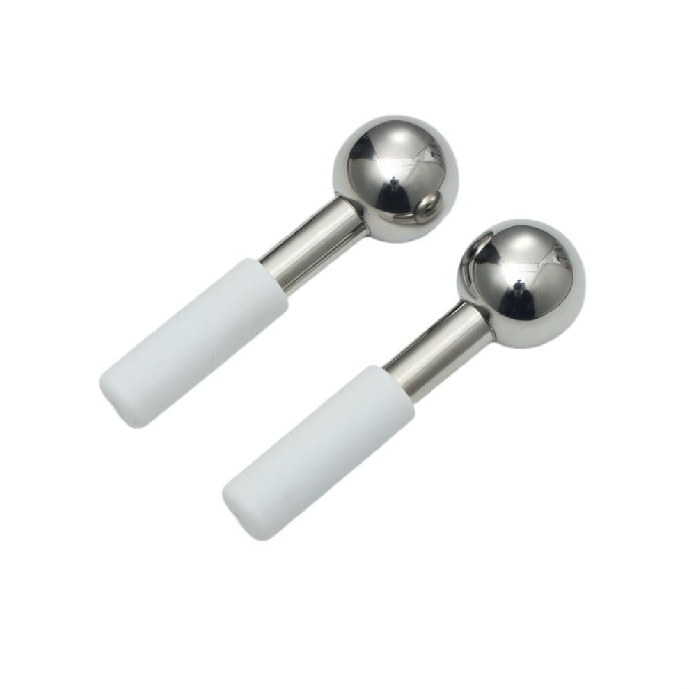 Facial Ice Roller Set Stainless Steel Cooling Skin Therapy Tool Reduces Puffiness and Refreshes Skin