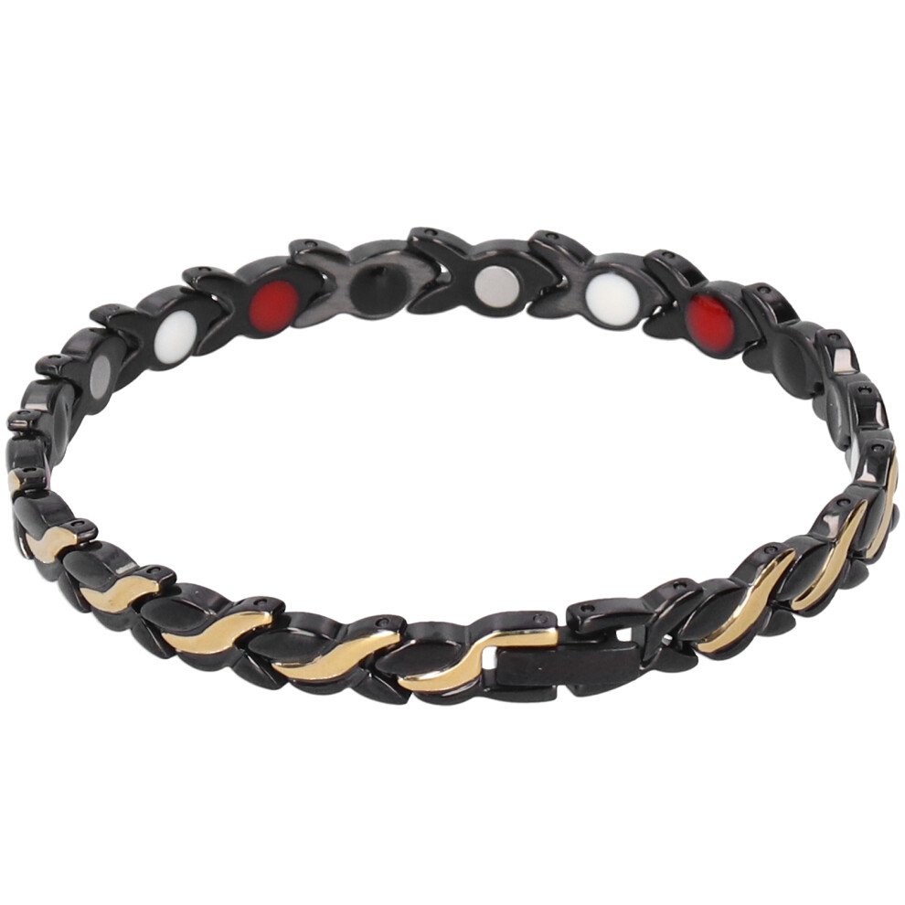 Wellness-Promoting Magnetic Bracelet, Hypoallergenic Titanium Steel Offers Durability, Ultra Strength Magnets Reduce Pain, Perfect Gift With Adjustab