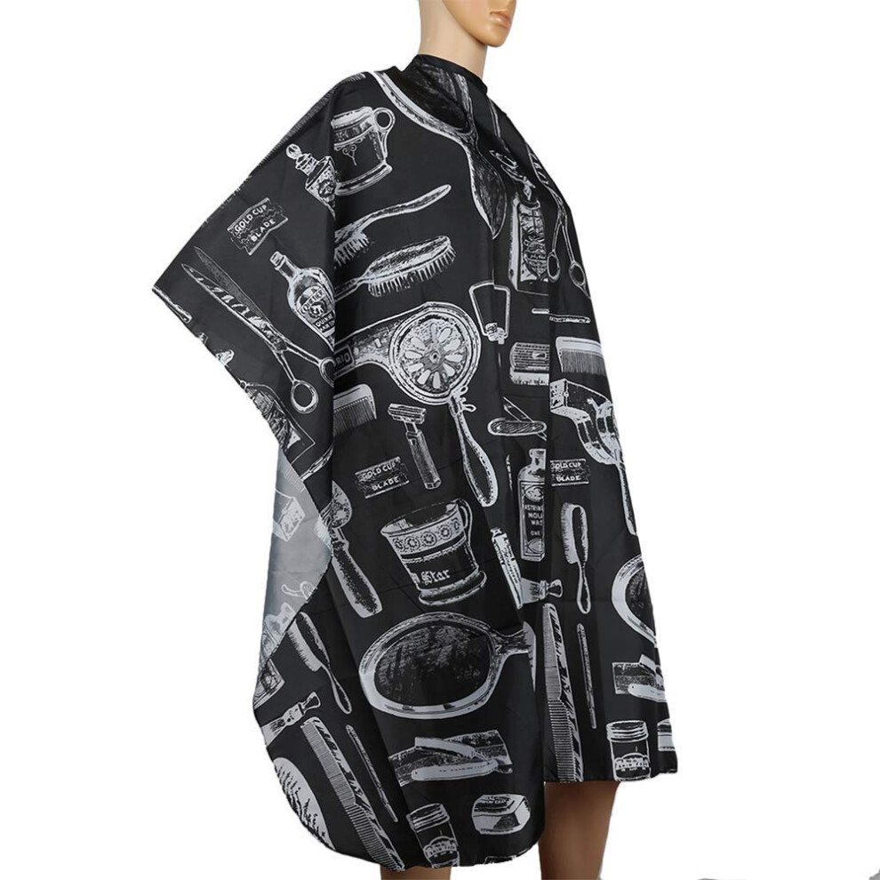Professional Hair Cutting Cape with Adjustable Snap Closure, Waterproof Full Coverage for Salon