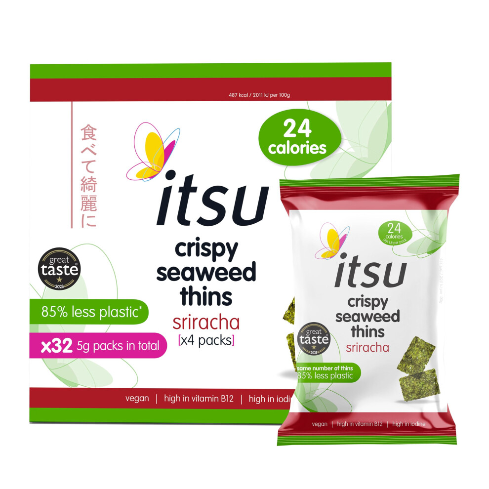Itsu Sriracha Flavour Seaweed Thins 5G |