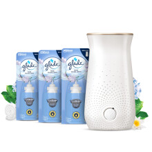 Glade Sense & Spray Air Freshener Holder and Refills, Motion Activated Automatic Room Spray and Odour Eliminator for Home, Clean Linen, 1 Holder and