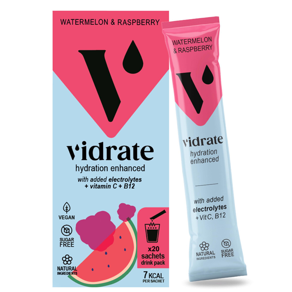 Vidrate Electrolytes Powder - Hydration Sachets Packed With Vitamins - Zero Sugar Rehydration Sachet With No Artificial Sweeteners & Preservatives By