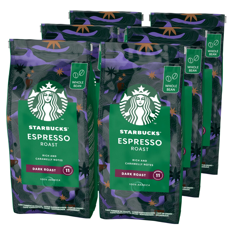 Starbucks Espresso Roast, Roast, Whole Bean Dark