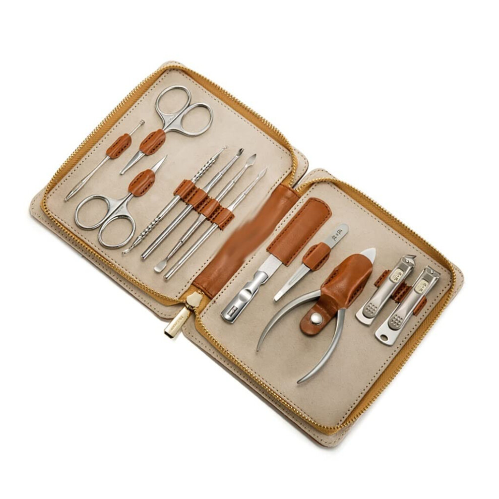Manicure Pedicure Set RustResistant Nail Care Kit with MultiFunction Grooming Tools for Travel