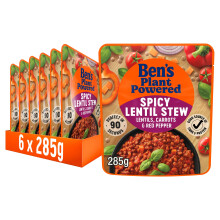 Ben's Original Plant Powered Spicy Lentil Stew, Bulk Multipack 6 x 285 g pouches