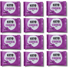 Keto Collective Keto Cookies I 1.5g Net Carbs I 30g x 12 I Keto Snacks I Low Sugar I Made with Real Butter I High Fibre I Low Carb Snacks, Gluten Fre