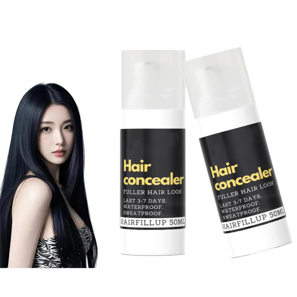 Black Hair Concealer Spray 50Ml For Thinning Hair, Waterproof Longlasting Instant Coverage