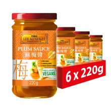 Lee Kum Kee Plum Sauce, Vegan, 220 g (Pack of 6)
