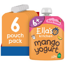Ella's Kitchen Greek Yoghurt and Mangoes 6+ Months, Pack of 6, 540g