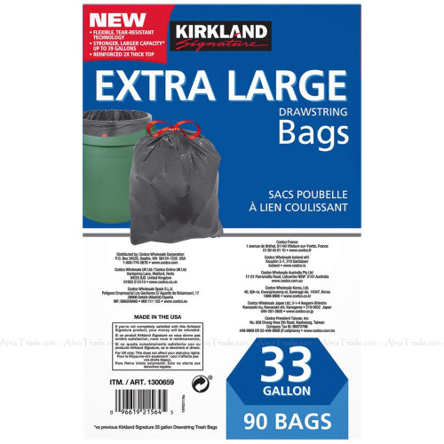 Kirkland Signature Flex-Tech 33-Gallon Trash Bag - 90 Count 2
