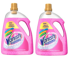 Vanish 2 x Gold Oxi Action Gel Stain Remover Fabric Clothes Colour Safe 2250ml