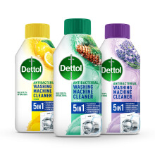 Dettol Washing Machine Cleaner 250ml - Triple Pack - 1 Lavender - 1 Lemon - 1 Original