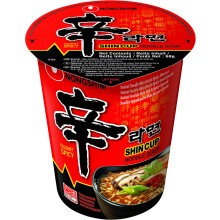 Nong Shim Spicy Shin Cup Noodle Soup 68g(Pack of 6)