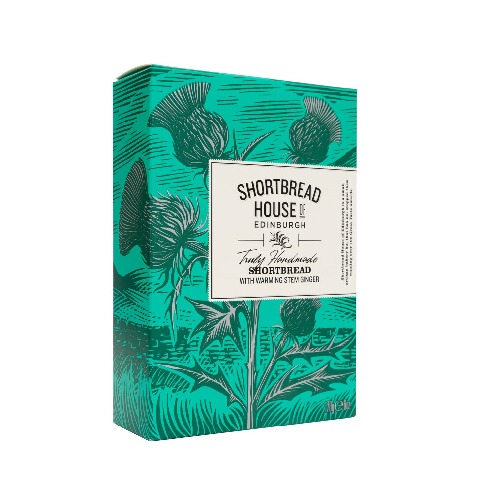 Shortbread House Of Edinburgh | Truly Handmade Fingers With Stem Ginger | 170G Box