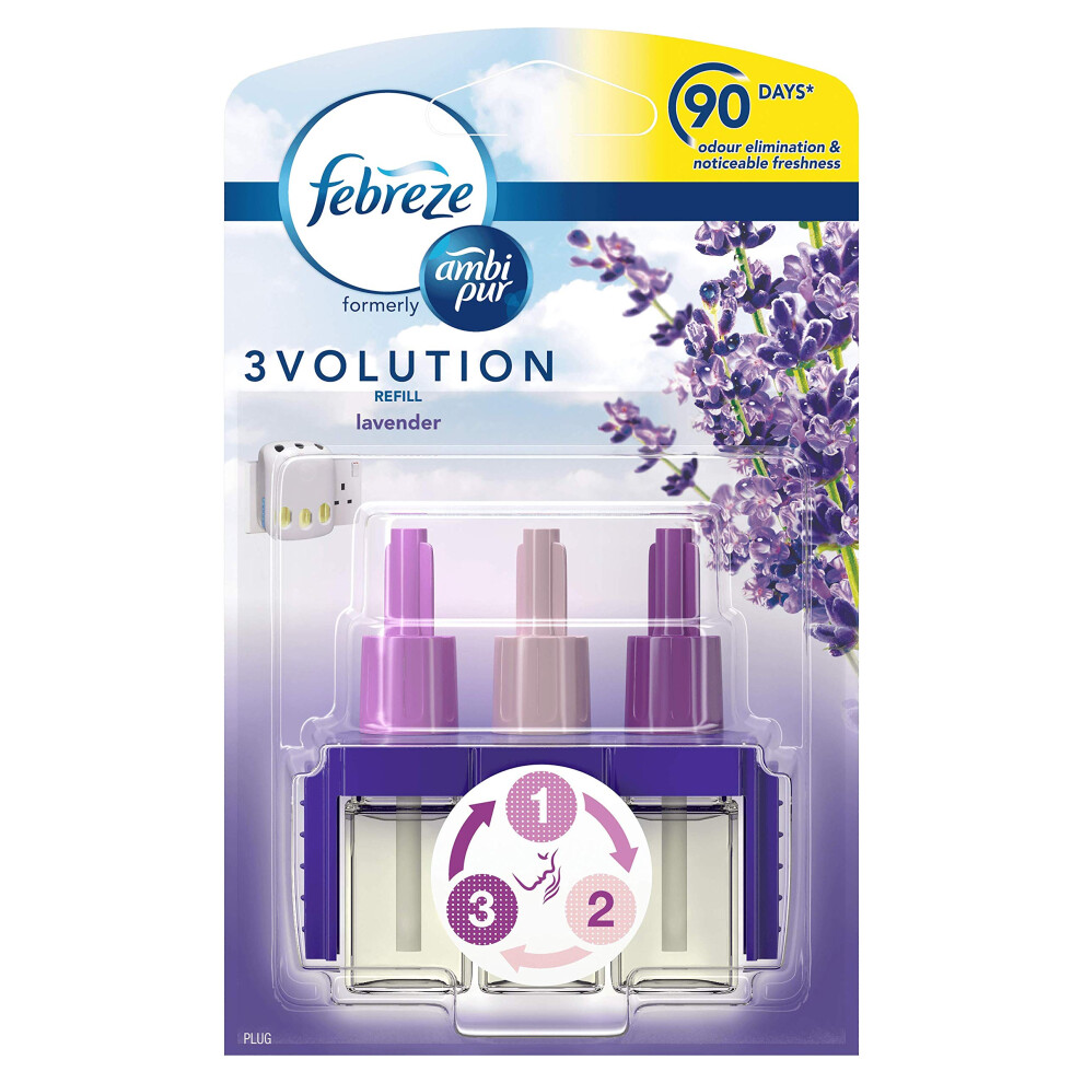 Febreze With Ambi Pur 3Volution Air Freshener Plug-In Refill 20Ml Lavender