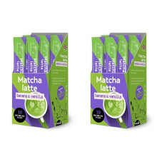 TET Matcha Latte Banana & Vanilla, green tea based drink, White, 100g (Pack of 2)