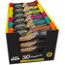 Food Connections Better For You* Flapjack Bars (Box of 30x 80g Bars) - Healthier Snack Flapjacks in 6x Flavours, UK Government HFSS Compliant
