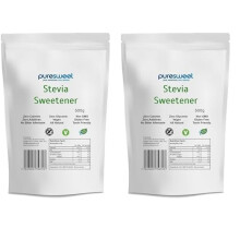 Puresweet Premium Stevia Sweetener 500g Tastes Like Sugar, Diabetic and Keto Friendly, No Bitter Aftertaste, (Pack of 2)