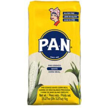 Pan White Cornmeal 1kg | Authentic Precooked White Cornmeal for Arepas, Soups, & Baked Goods | Gluten-Free, Easy to Use | Authentic Maize Delights |
