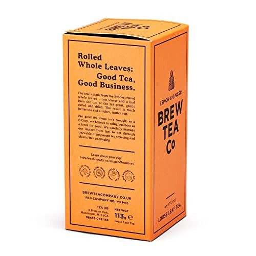 Brew Tea Co Lemon and Ginger Proper Loose Leaf Tea 113 g 1