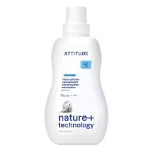 ATTITUDE Liquid Fabric Softener, Plant-Based & Vegan, HE Compatible, Naturally Derived, Wildflowers Scent, 40 Loads, 1 Liter