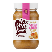 Pip & Nut - Sweet & Salty Crunchy Peanut Butter (6 x 300g) |No Palm Oil, Natural, Vegan, Single Origin Hi-Oleic Peanuts