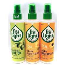 3 x Frylight Mixed 1 x Extra Virgin Olive Oil & 1 x Sunflower Oil 1x Delicate Butter Cooking Spray 190 ml x 3 ( Pack of 3 )
