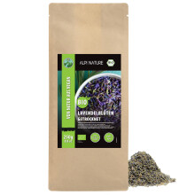 Alpi Nature Organic Dried Lavender 250g 8.8 oz, Whole Dried Lavender Flowers, Loose Tea