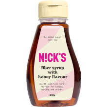 NICKS Fiber Syrup with Honey Flavor (300g) Sugar Alternative Keto Sweetener No Added Sugar, Gluten free