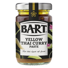 BART Yellow Thai Curry Paste Jar - Pack of 6 x 90g - Sweet & Mild Thai Curry Paste Ideal for Prawns or Vegetables in Curry - Mild Heat