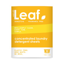 Leaf Laundry Sheets Washing Sheets - Sensitive, Non-Bio, Unscented Concentrated Wash - Planet Friendly Alternative to Capsules and Liquid Detergents