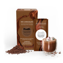 Dualit 60% Classic Chocolate Chunk Sachets - 10 Pack - 31g portions of pure chocolate chunks - Premium Belgian chocolate - Flakes for Hot Chocolate M
