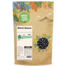 Wholefood Earth Black Beans 2 kg | GMO Free | Natural | High Fibre | High Protein