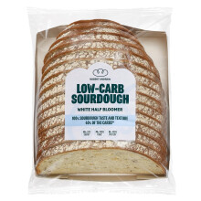 Robert Andrew Low Carb Sourdough White Bread - 5.7g Carbs, 7g Protein, Sliced High Protein Half Bloomer, Low Calorie Keto Loaf, Low Sugar Ketogenic D