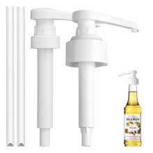 2 Pcs Syrup Pump for Monin Glass Bottle,Skinny Syrup,Simply Syrups Pump Resilience Detachable Design Covers,Coffee Pack Contains Pump and Connecting