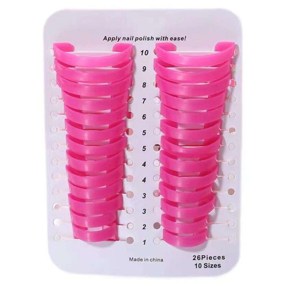 2 Boxes Nail Polish Protector with Spill Proof Holder and Soft Finger Guards for Manicure Nail Stencils