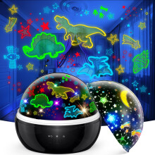 EUCOCO Sensory Toys for Babies, Baby Toy 6 to 12 Months Kids Night Light Projector Sensory Lights New Baby Gifts for 1 2 3 Year Olds Birthday Present