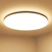 Lepro 24W LED Ceiling Light, Waterproof IP54, Warm White 3000K, 200W Incandescent Bulb Equivalent, 2400lm Flush Mount Lighting Fitting for Bathroom,