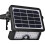 Luceco Luceco Solar Powered LED Outdoor Floodlight with PIR Motion Sensor, Security Light, Exterior Lighting, Angular Design, Adjustable, Guardian, Black, I 1