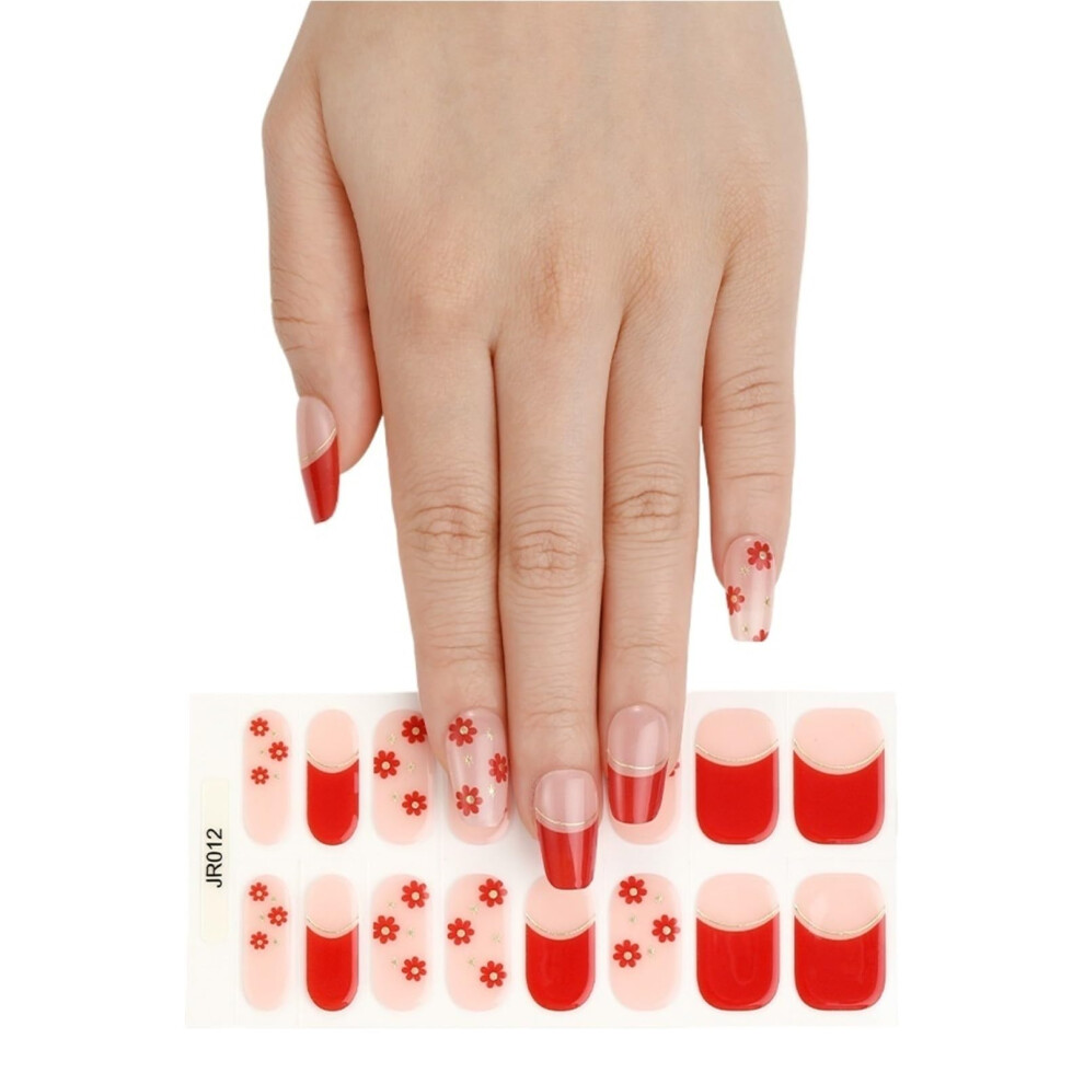 Gel Nail Kit with Semi Cured Nail Strips, LongLasting Shine, Easy Removal, SalonQuality Results