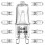 EKSAVE G9 Halogen Bulb 25W 230V 2 Pin Base Replacement Light Bulbs Dimmable Warm White (10 Pack) 1